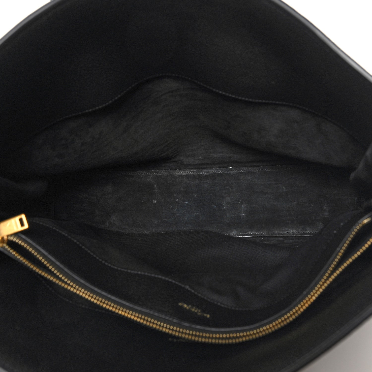 Saint Laurent Grained Calfskin Large Thin Sac De Jour Black 5 of 10