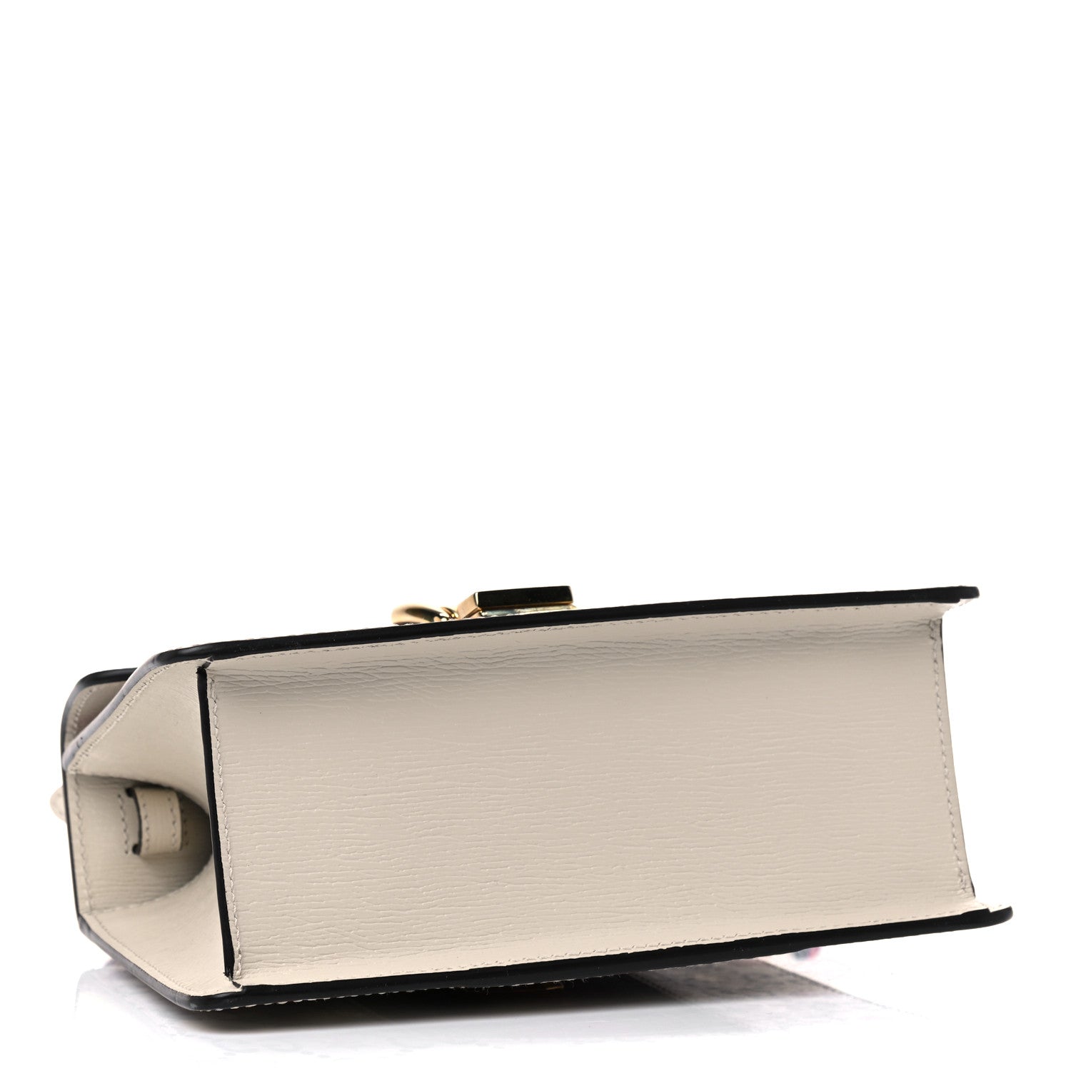 Gucci Calfskin Valentine's Day Exclusive Mini Sylvie Top Handle Bag Ivory 4 of 11