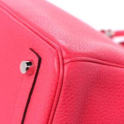 Hermes Taurillon Clemence Birkin 30 Rose Extreme 9 of 11