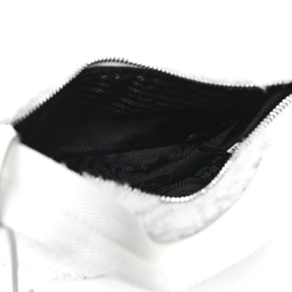 Prada Shearling Mini Re-Edition 2000 Bag White 8 of 8