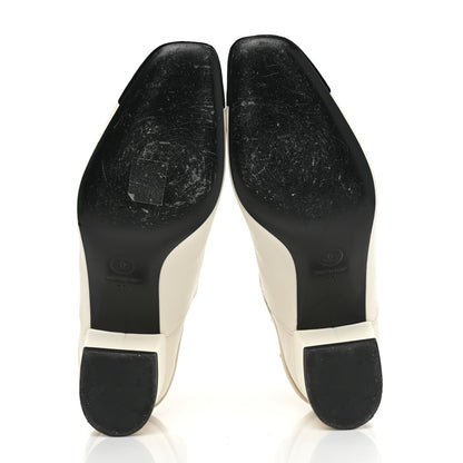 Chanel Lambskin Velvet Cap Toe Short Ankle Boots 37 White 5 of 8