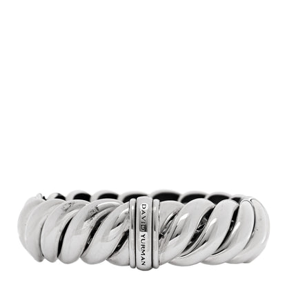 David Yurman Sterling Silver 20mm Sculpted Cable Link Bracelet 2 of 5