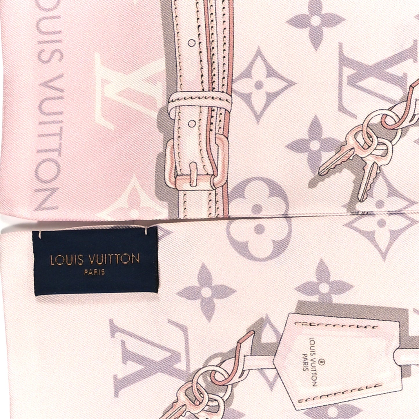 Silk Monogram Confidential Bandeau Light Pink