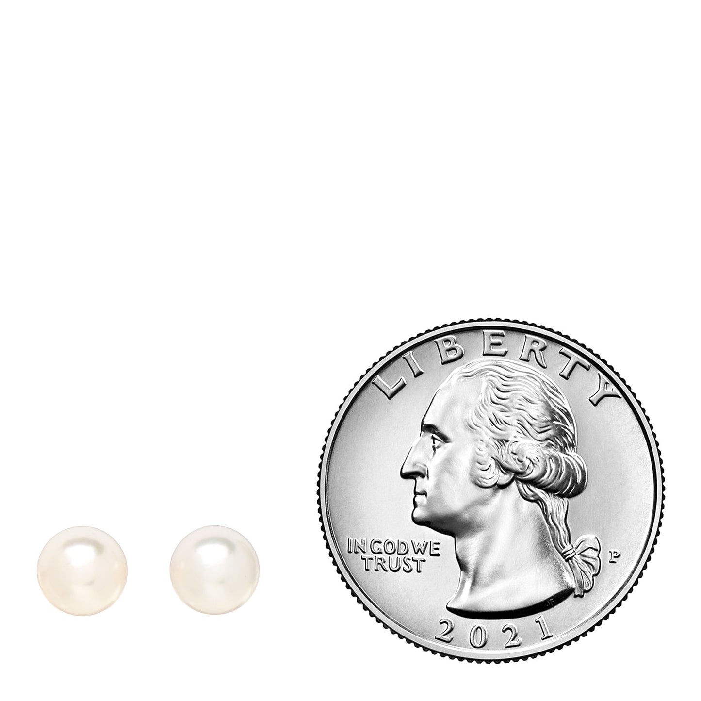 18K White Gold Akoya Pearl 6-6.5mm Signature Pearl Earrings