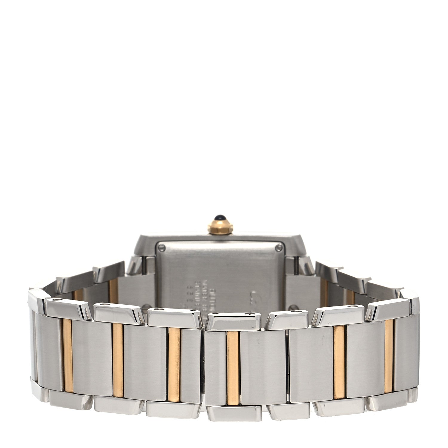 Cartier Stainless Steel 18K Yellow Gold 28mm Tank Francaise Automatic Watch 3 of 4