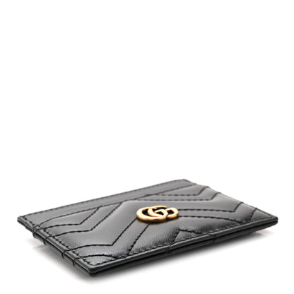 Gucci Calfskin Matelasse GG Marmont Card Holder Black 4 of 6