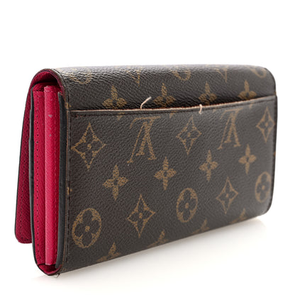 Louis Vuitton Monogram 2015 Christmas Animation Sarah Wallet Hibiscus 3 of 9