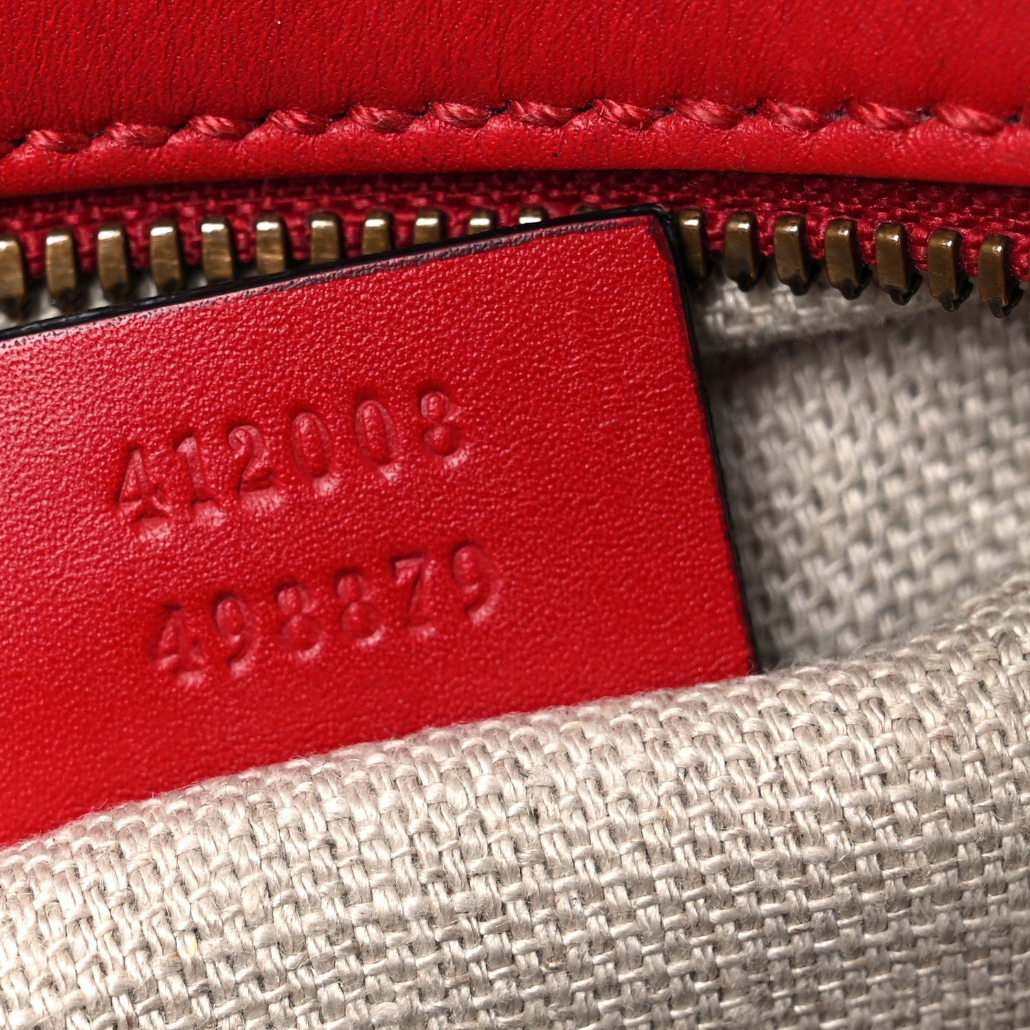Gucci Calfskin Web Small Webby Bee Shoulder Bag Red 7 of 35