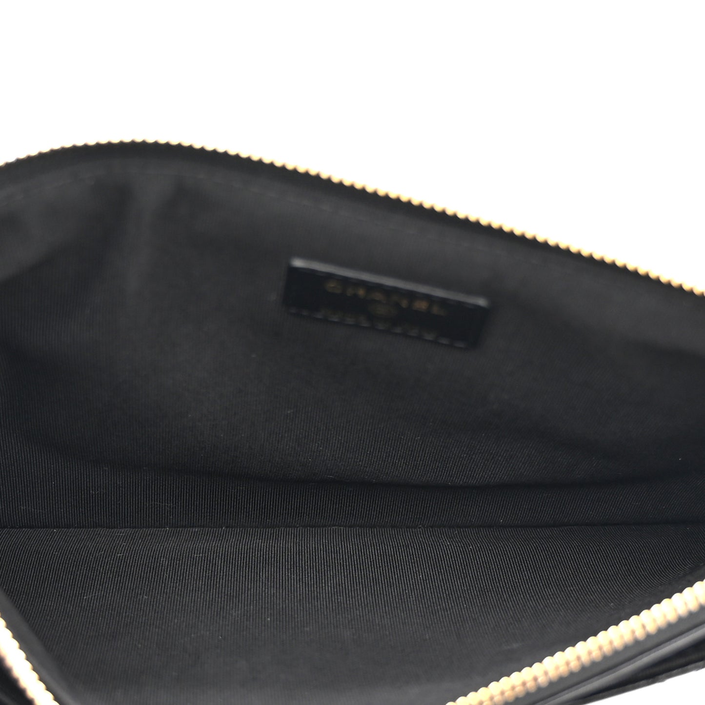 Lambskin Quilted Clutch With Chain Black