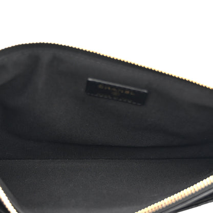Chanel Lambskin Quilted Clutch With Chain Black 6 of 11