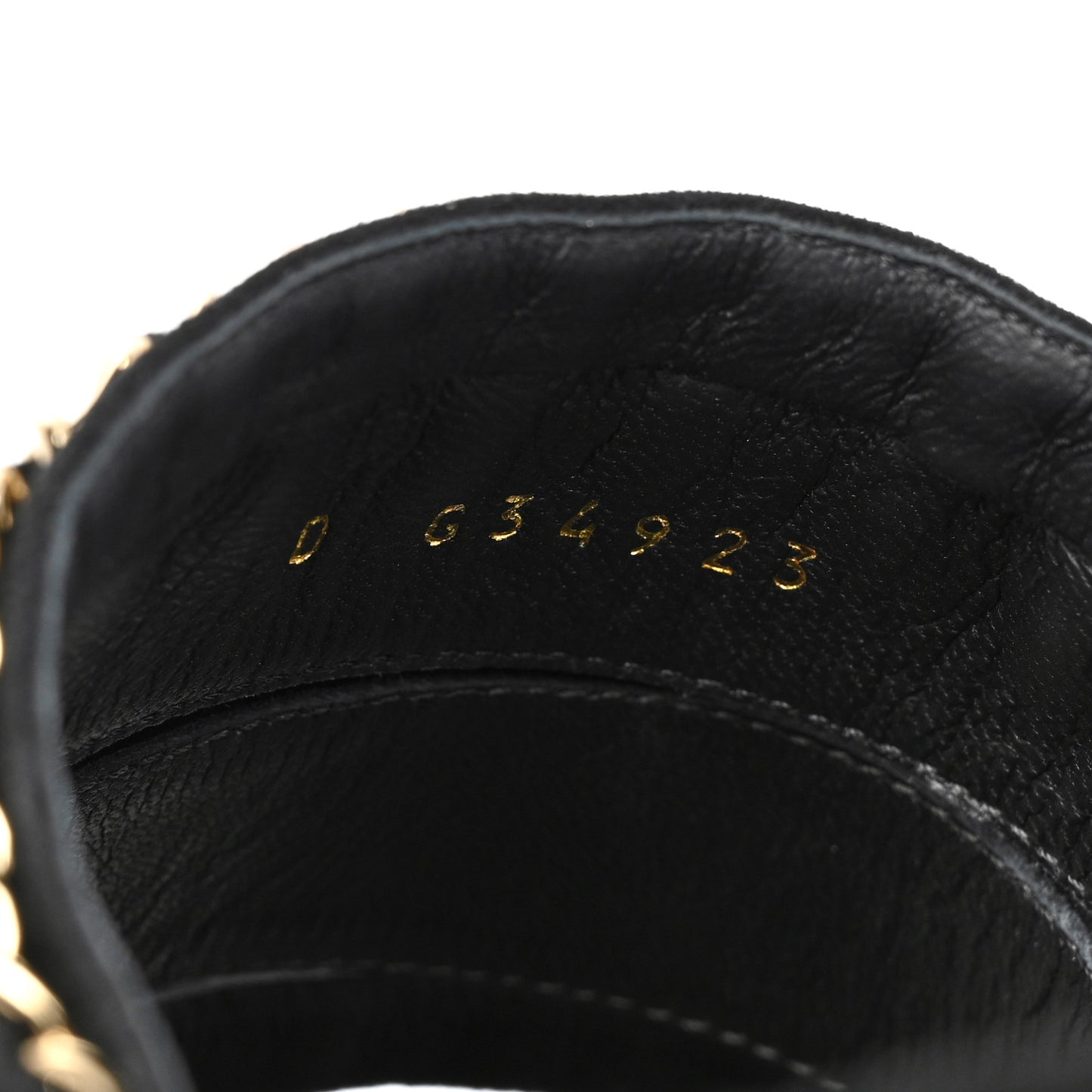 Suede Chain Mule Sandals 36 Black