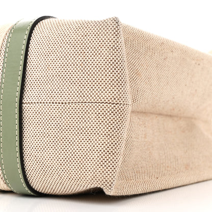 Chloe Cotton Calfskin Medium Woody Ribbon Tote White Green 10 of 10