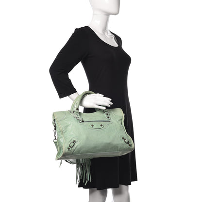 Balenciaga Agneau Classic Hardware City Vert D'Eau 2 of 17