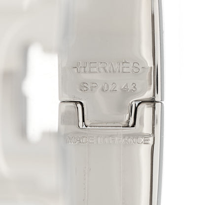 Hermes Enamel Narrow Clic Clac H Bracelet PM White 4 of 5