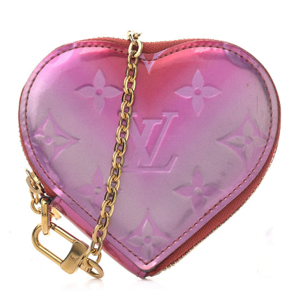 Louis Vuitton Vernis Heart Coin Purse Pink Red 1 of 10