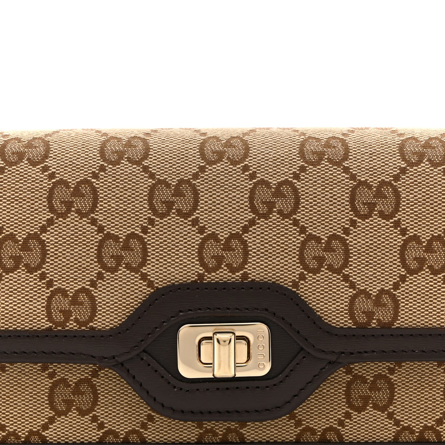 GG Monogram Mini Luce Shoulder Bag Beige Ebony
