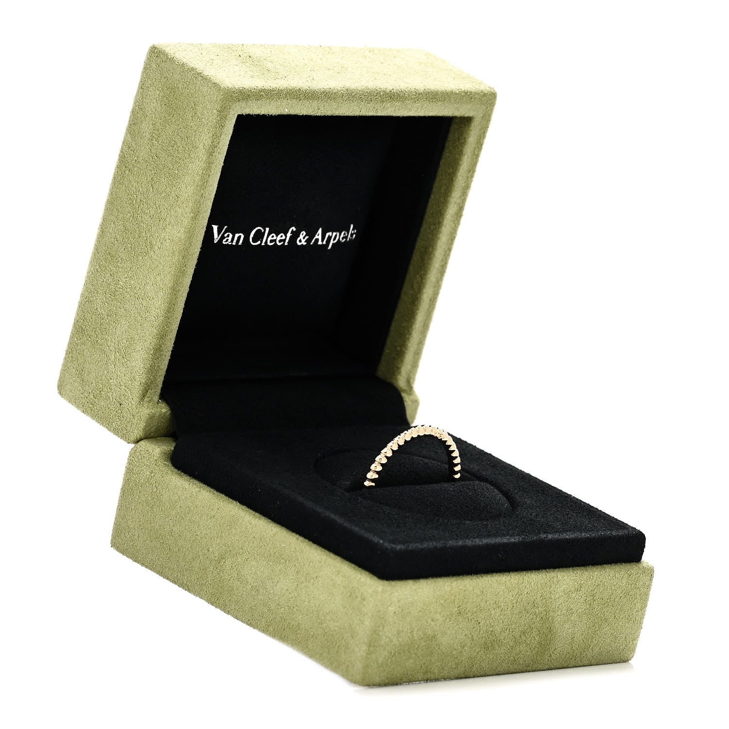 Van Cleef & Arpels 18K Yellow Gold Small Perlee Ring 60 9 5 of 5