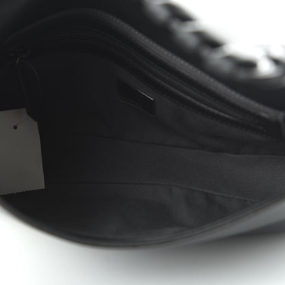 Fendi Vitello Dolce Lace Up Baguette Black 5 of 9