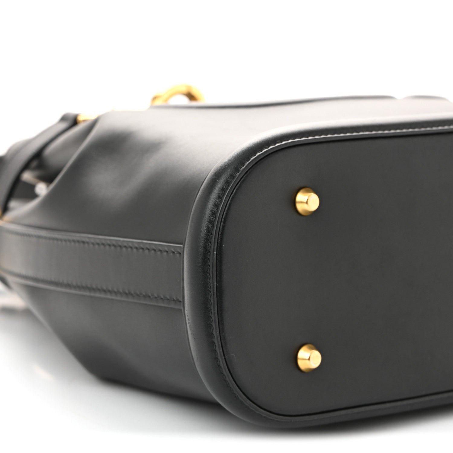 Christian Dior Calfskin CD Embossed Medium C'est Chain Bucket Bag Black 8 of 9