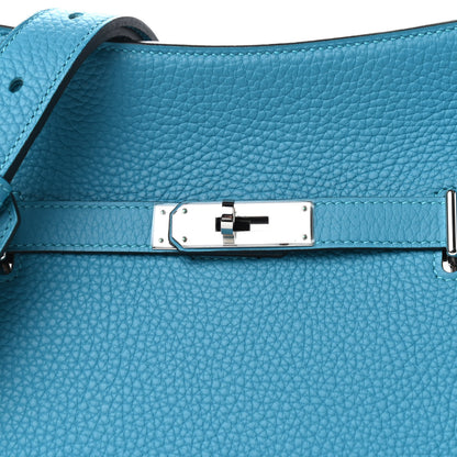 Hermes Taurillon Clemence Jypsiere 28 Turquoise 11 of 11