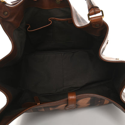 Burberry Nylon Tie Dye Medium Marple Tote Dark Tan 5 of 12