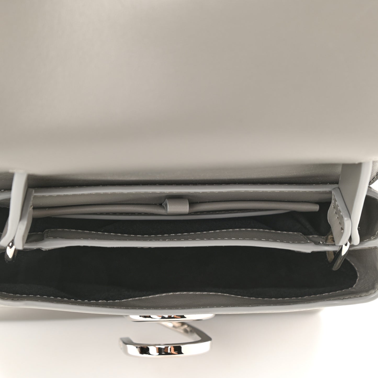 Smooth Calfskin Mini Alix Top Handle Satchel Cement