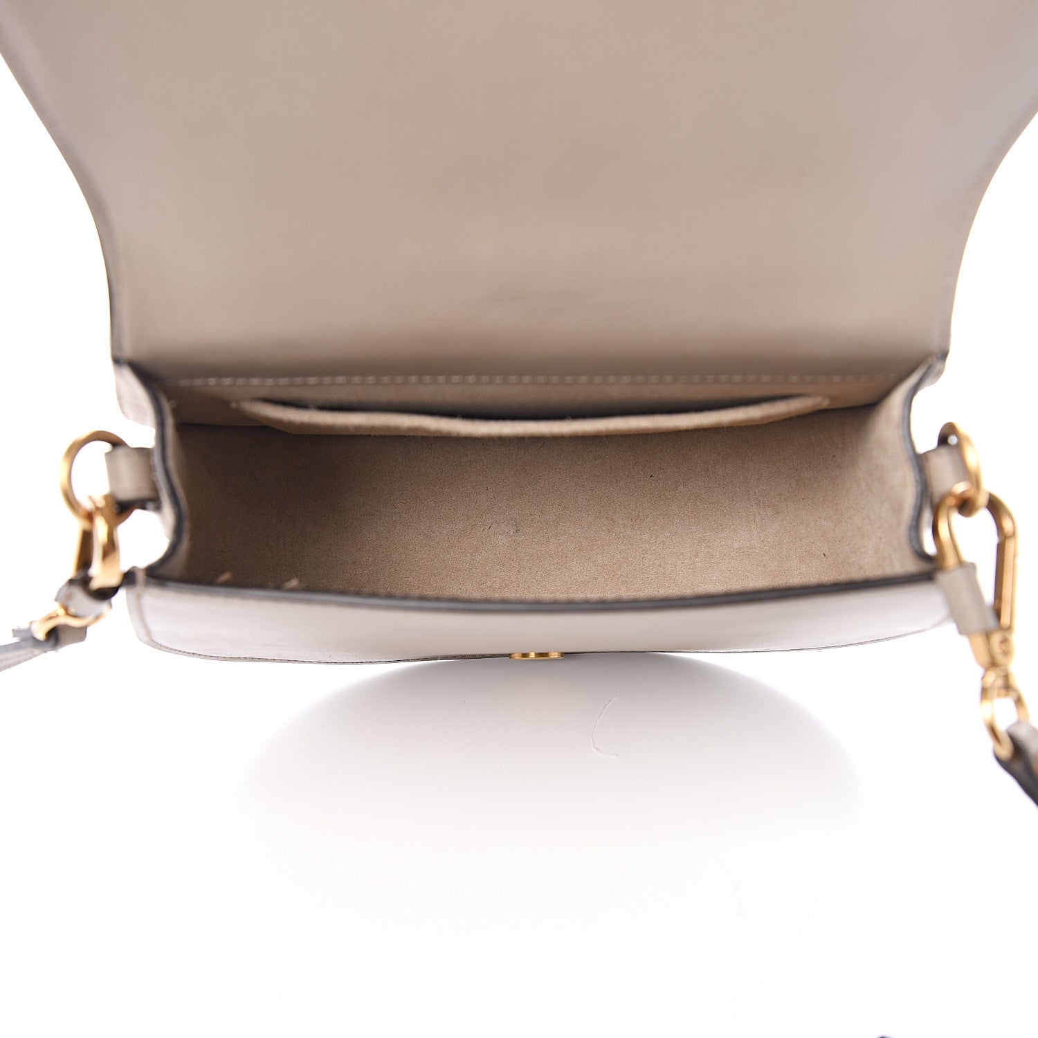 Chloe Calfskin Suede Medium Nile Bracelet Bag Motty Grey 4 of 10