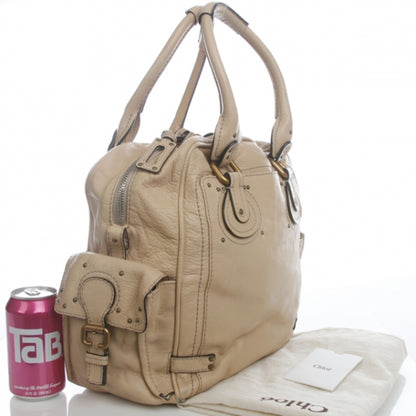 Chloe Leather Paddington Tote Beige 2 of 14
