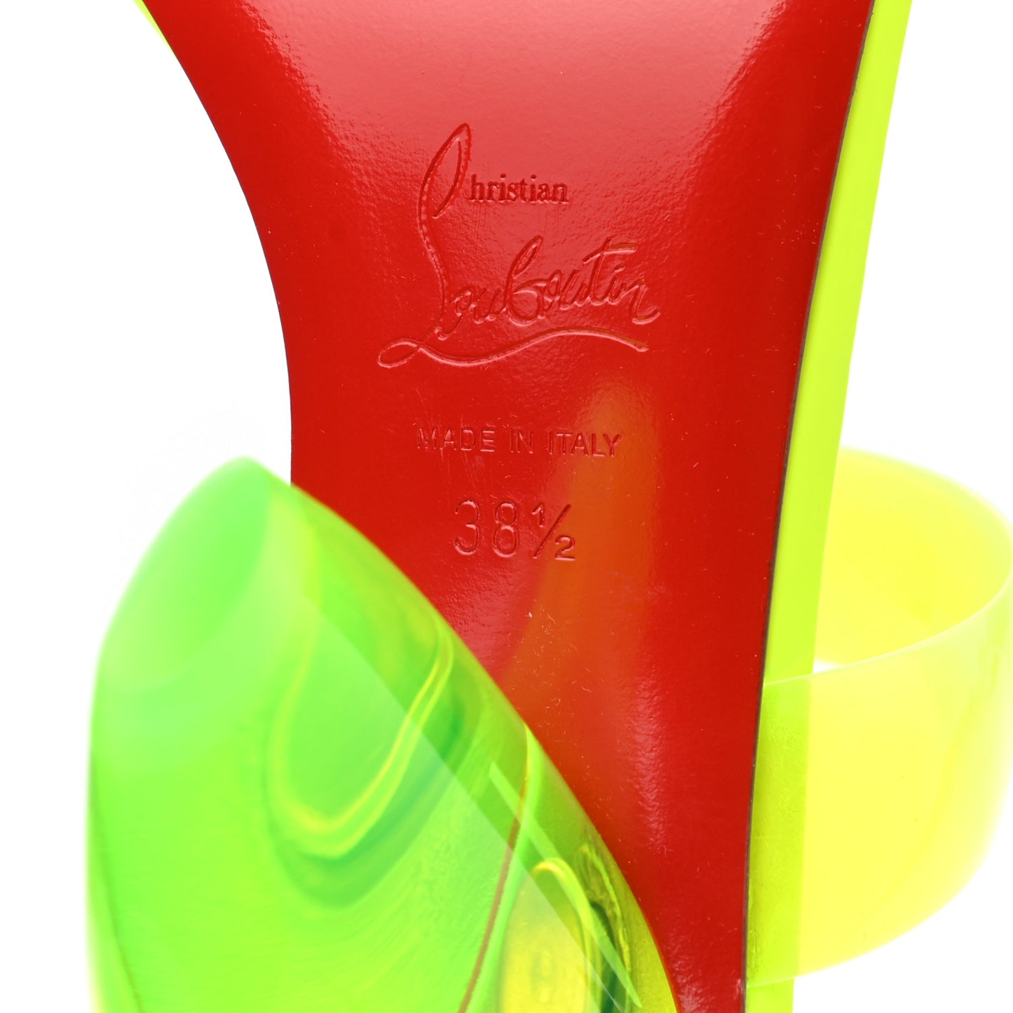 PVC Ovida 85 Slide Sandals 38.5 Yellow