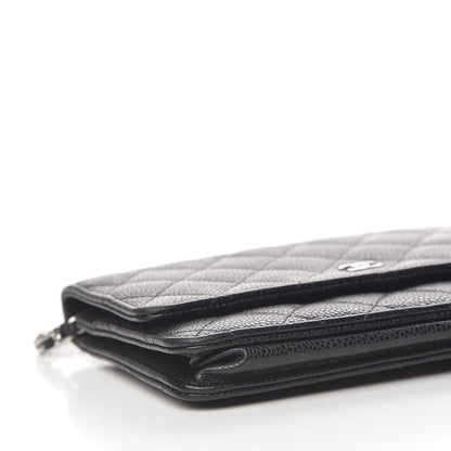 Chanel Caviar Quilted Wallet On Chain WOC Black 9 of 11