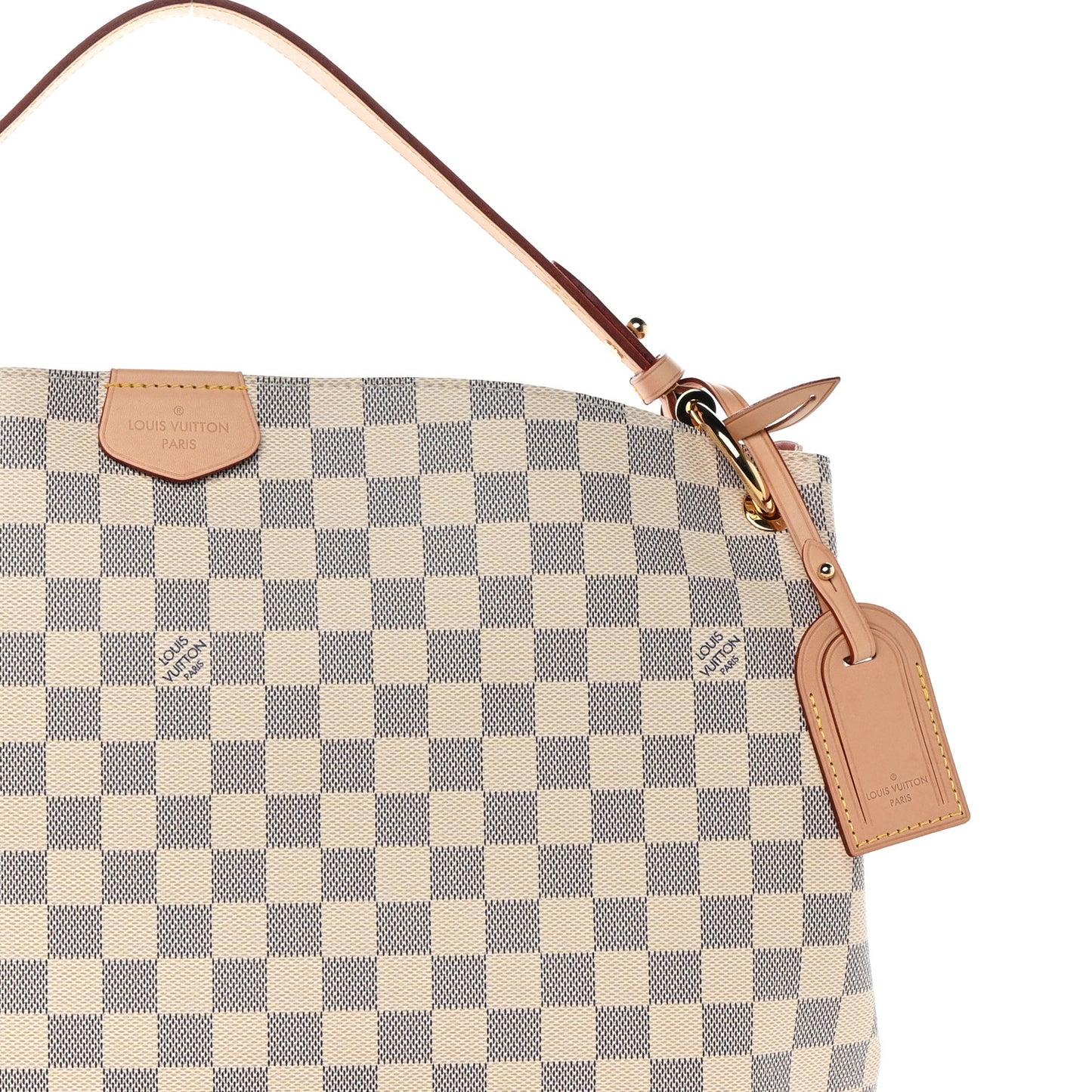 Damier Azur Graceful MM Rose Ballerine