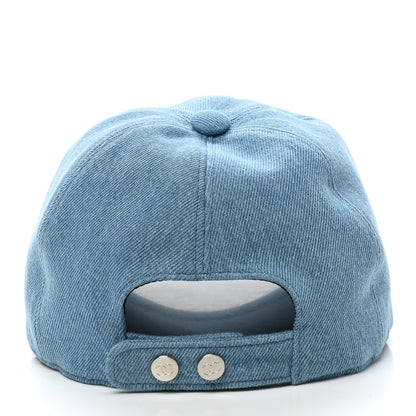 Chanel Cotton Sequin CC Cap Hat Blue 5 of 8