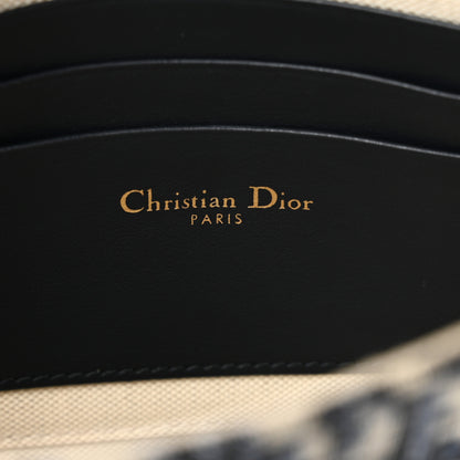 Christian Dior Oblique Flap Pouch Clutch Blue 6 of 6
