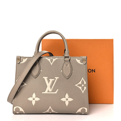 Louis Vuitton Empreinte Monogram Giant Onthego PM Tourterelle Creme 9 of 9