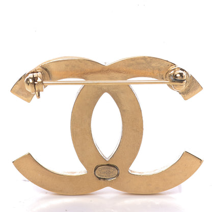 Chanel Metal Large CC Brooch Gold 3 of 5