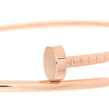 Cartier 18K Pink Gold Small Juste Un Clou Bracelet 17 5 of 7