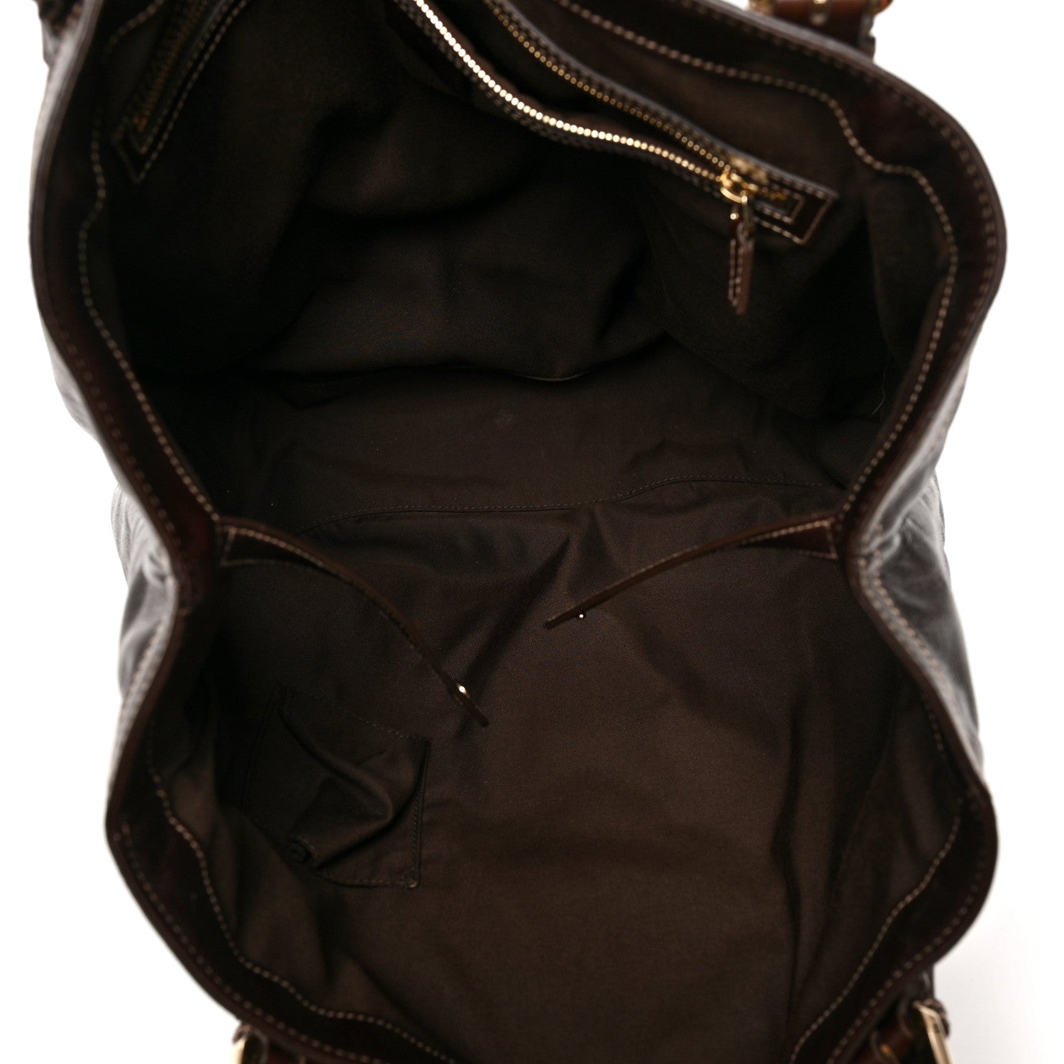 Gucci Calfskin Large Britt Shoulder Bag Dark Brown 5 of 12