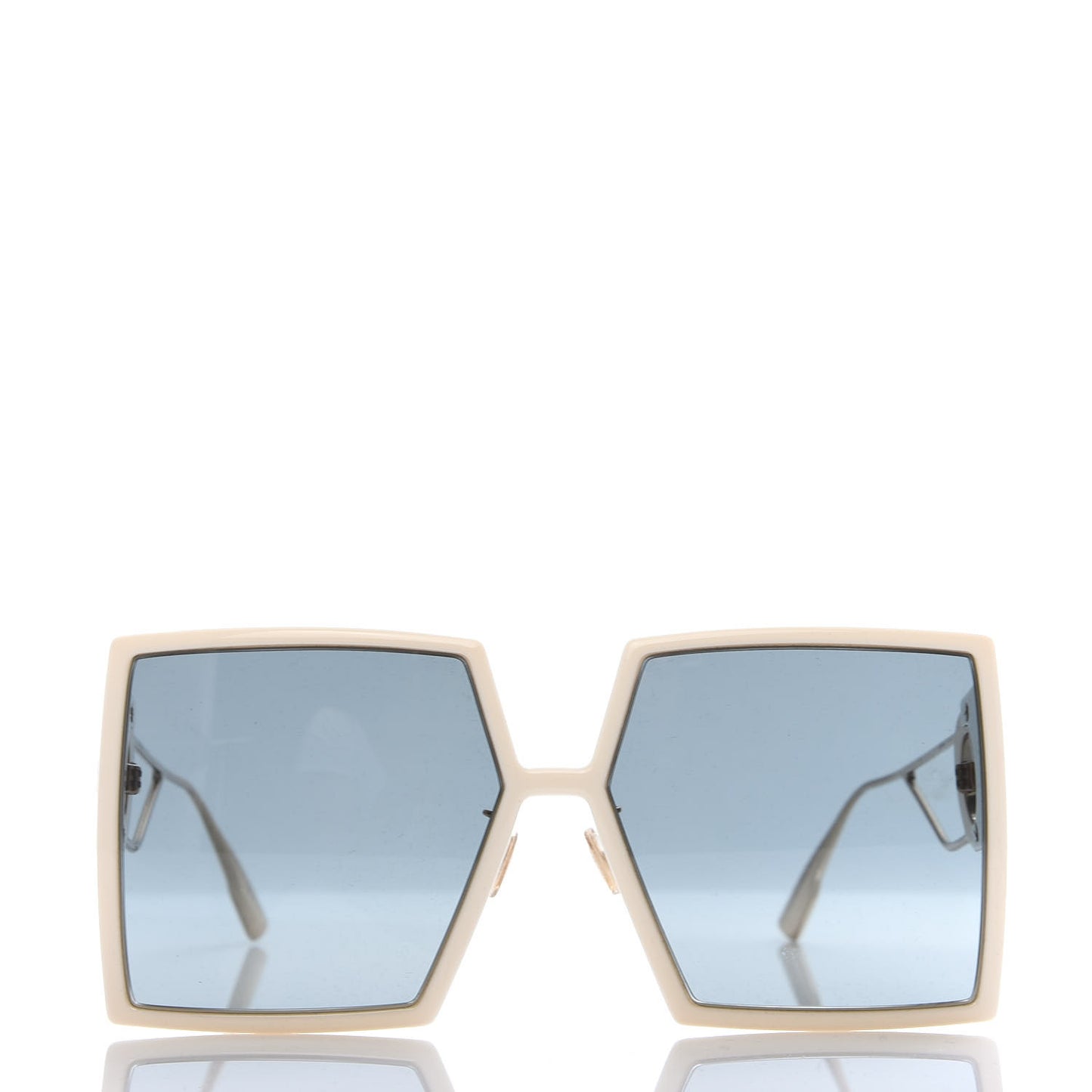 Square 30 Montaigne Sunglasses White