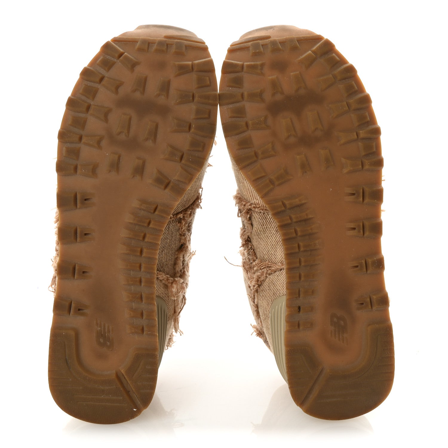 Miu Miu X NEW BALANCE Denim Marmorizzato 574 Sneakers 36 Cognac 6 of 8