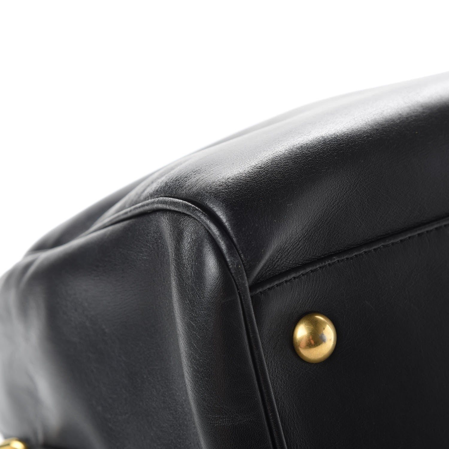 Saint Laurent Calfskin Classic Duffle 6 Black 10 of 19