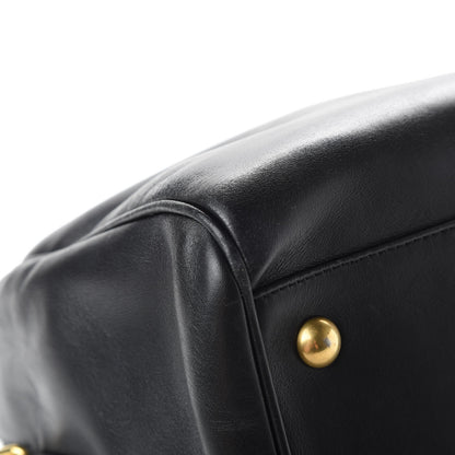 Saint Laurent Calfskin Classic Duffle 6 Black 10 of 19