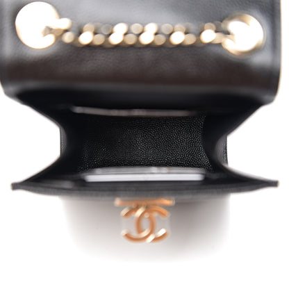 Chanel Caviar Quilted Golden Class Phone Holder Black 4 of 11