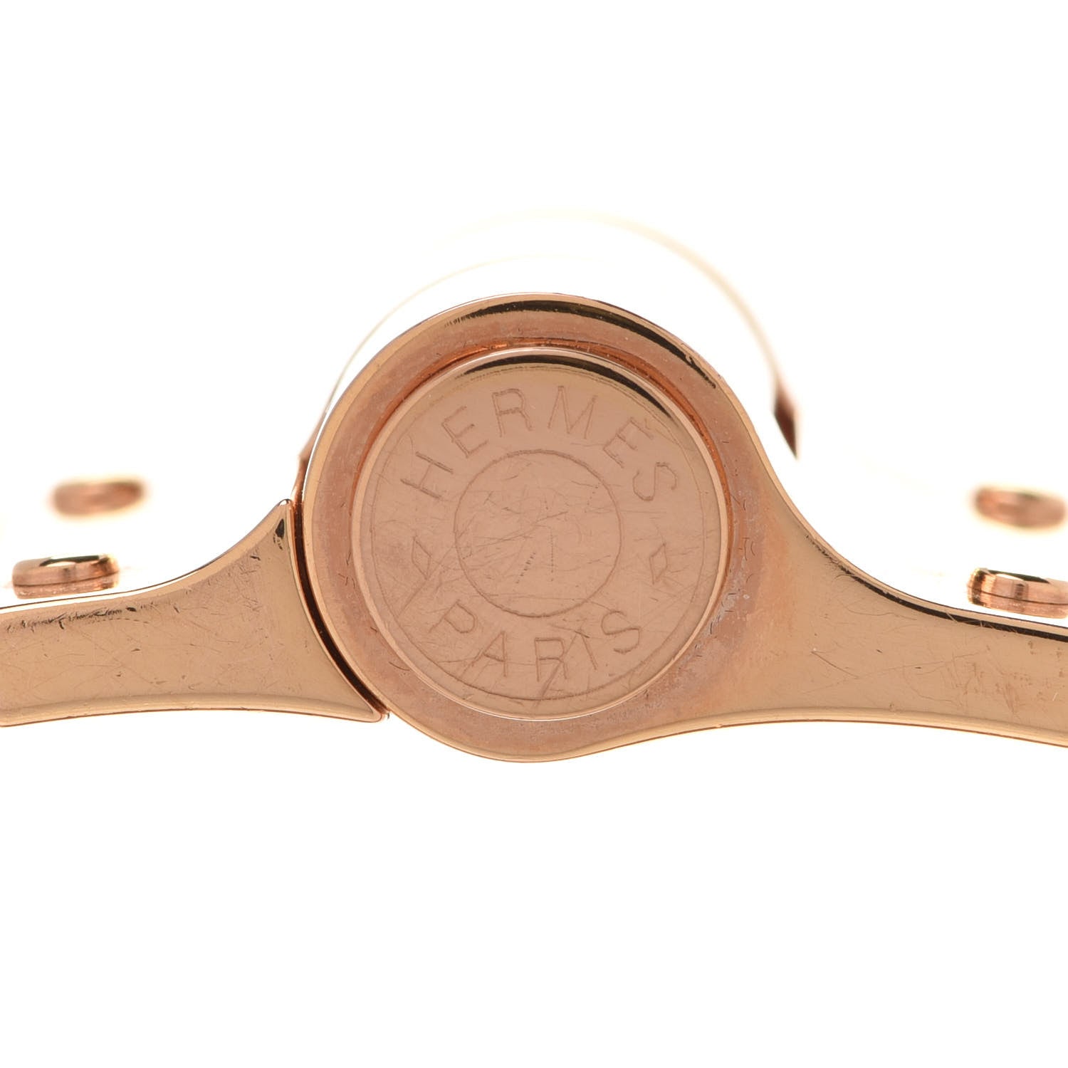 Hermes Enamel Printed Wide Les Chaines Hinged Bracelet L 5 of 6