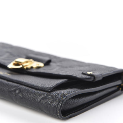 Louis Vuitton Empreinte Vavin Chain Wallet Black 6 of 9