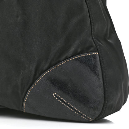 Prada Tessuto Nylon Soft Calf Tote Black 11 of 13