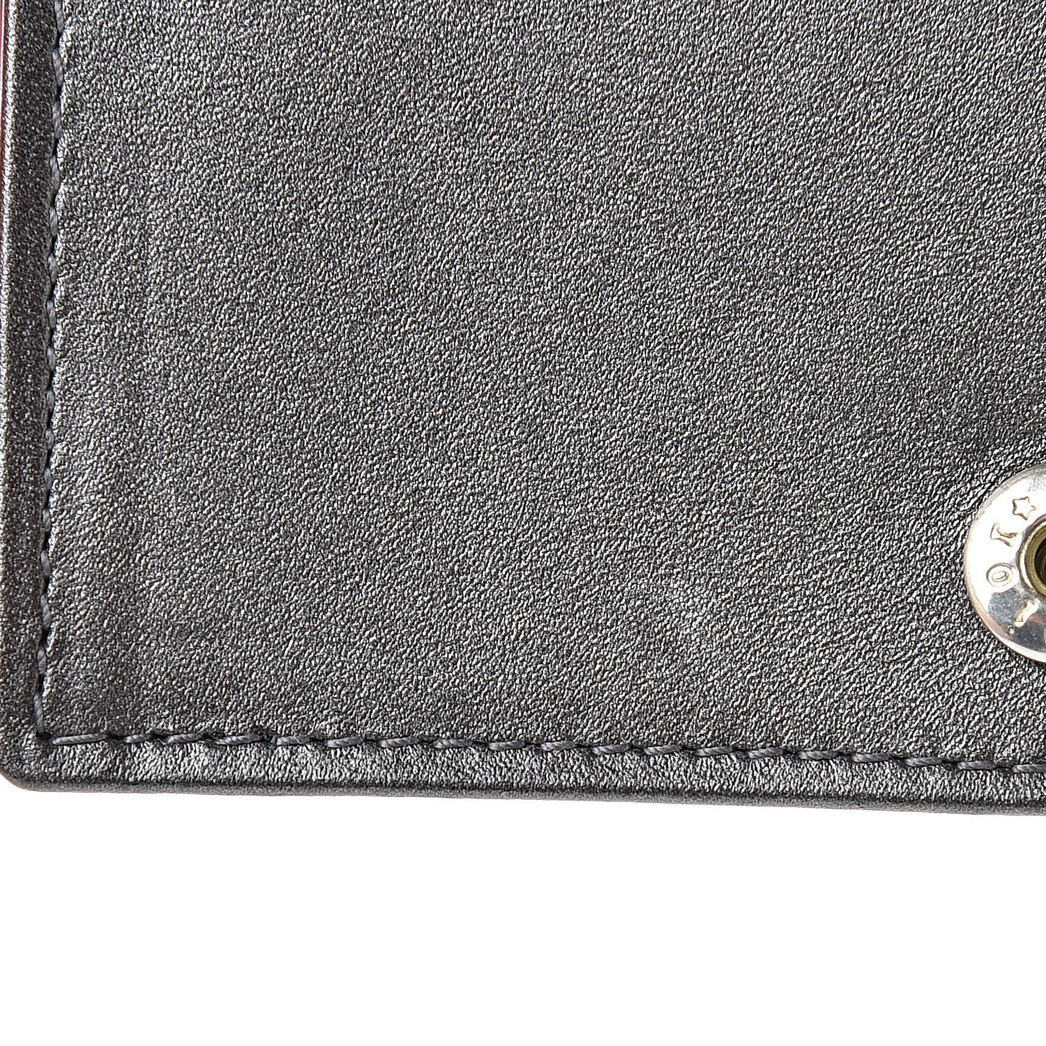 Christian Dior Metallic Lambskin Cannage Anselm Reyle Lady Dior Card Holder Gunmetal 9 of 13
