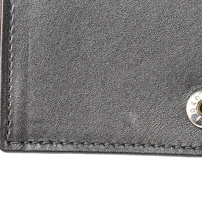 Christian Dior Metallic Lambskin Cannage Anselm Reyle Lady Dior Card Holder Gunmetal 9 of 13