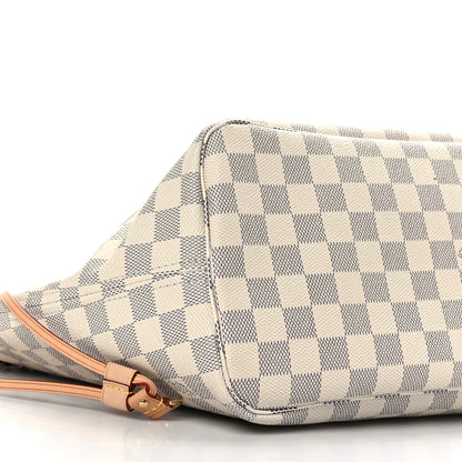 Louis Vuitton Damier Azur Neo Neverfull MM Rose Ballerine 7 of 8