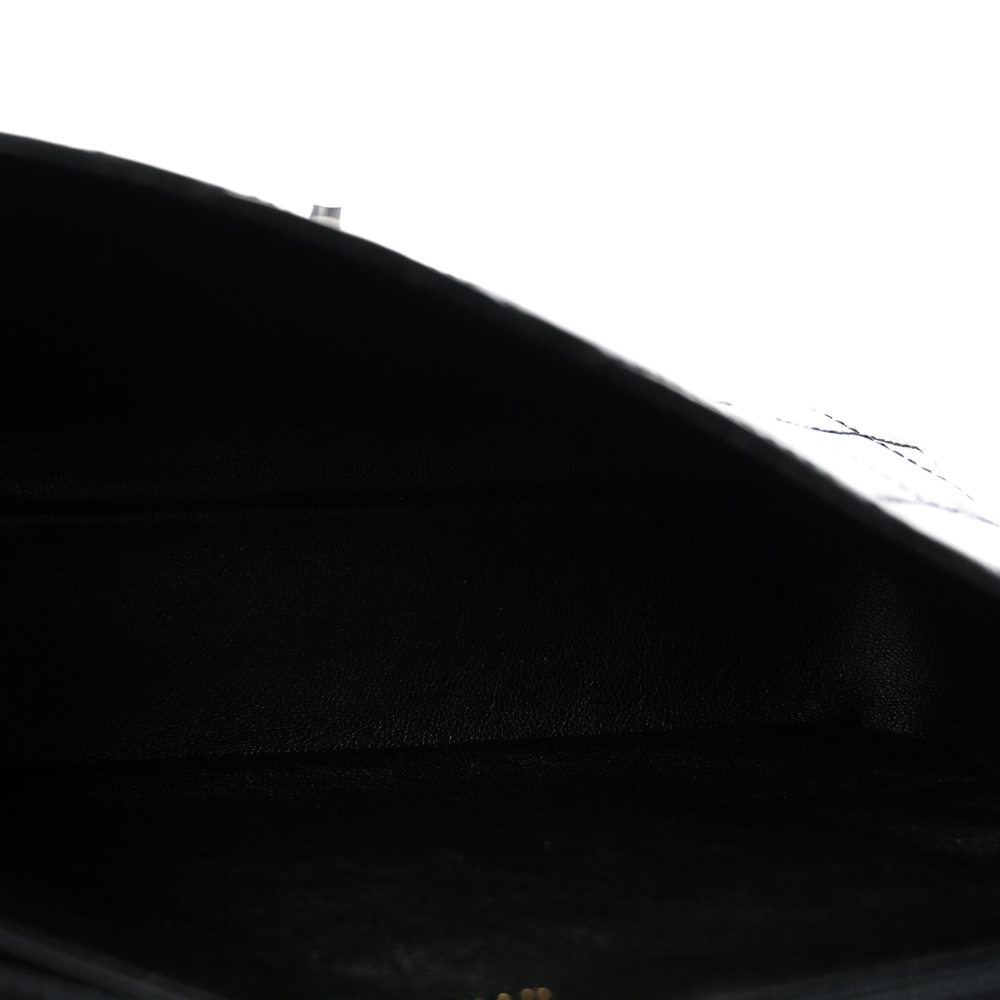 Lambskin Bekko Resin Medium Single Flap Black