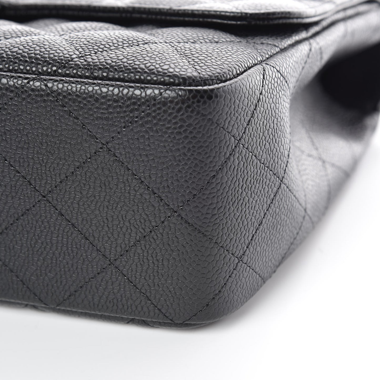 Caviar Quilted Jumbo Single Flap Black
